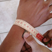 medición de muñeca